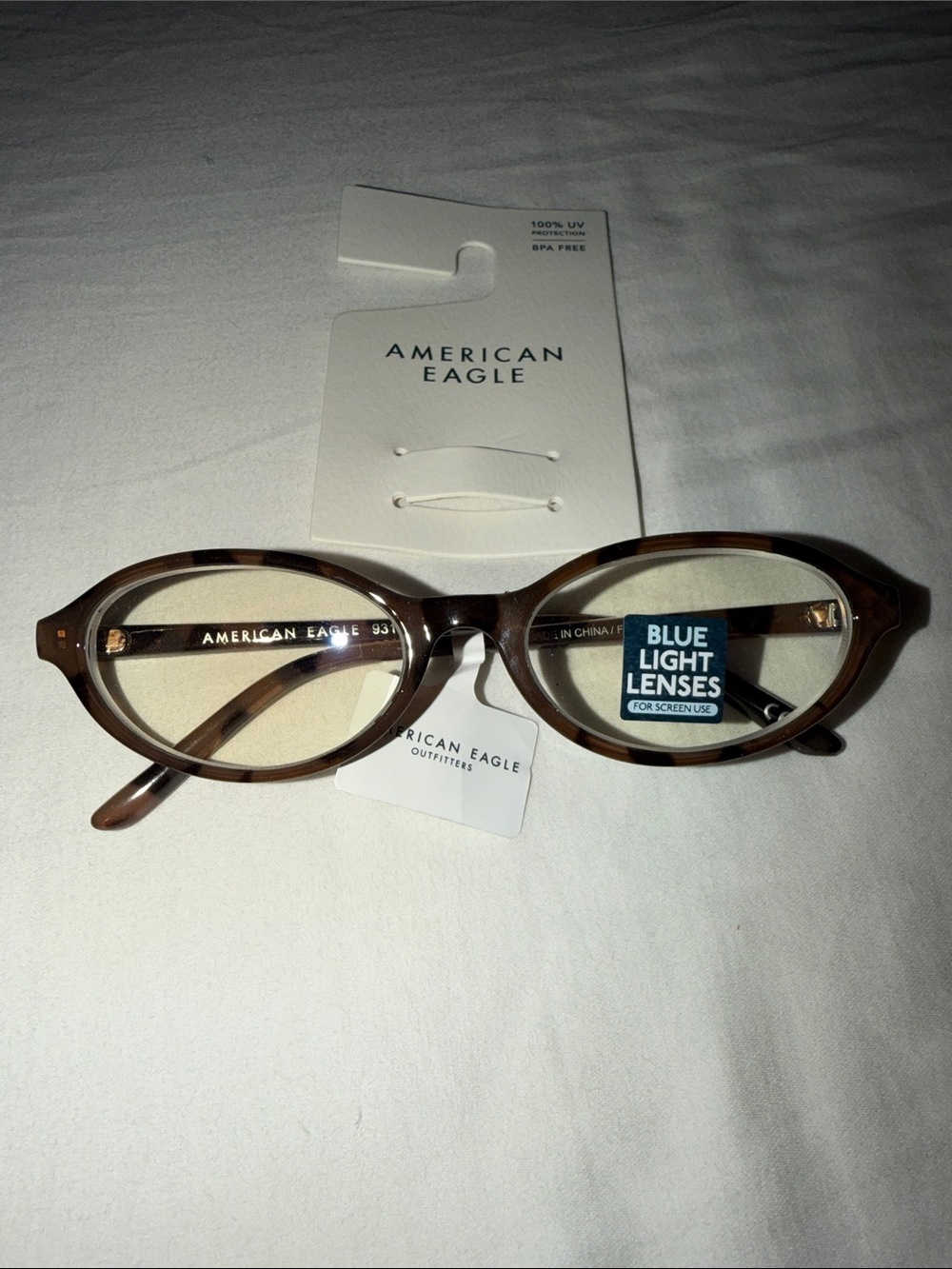American Eagle Outfitters Brown Tortoiseshell Blue Light Glasses